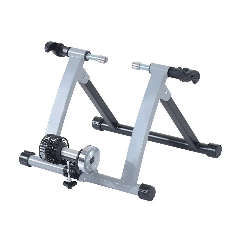 Indoor Bicycle Exercise Bike Trainer Silver