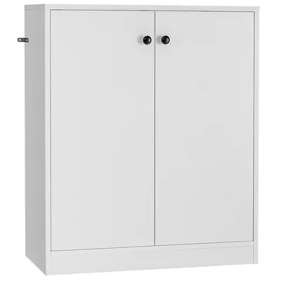 2-door Storage Cabinet Buffet Cabinet With 3 Shelves Sideboard For Kitchen Hallway
