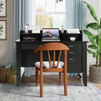 Costway Computer Computer Desk Pc Laptop Writing Table Workstation Student Study Furniture Black