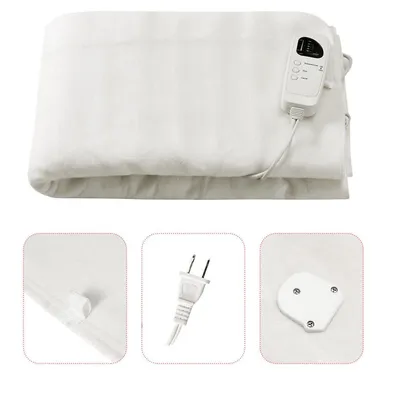 Electric Heated Blanket Low-voltage 5 Temperature Modes 8h Timer Ul 2 Sizes