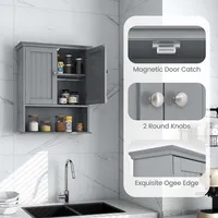 Costway Bathroom Wall Cabinet Medicine Storage Organizer With