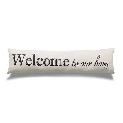 Welcome To My Home Cottage Icons Throw Pillow With Poly Insert
