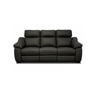 Maverick 86.2" Power Reclining Sofa With Power Headrest In Dark Chocolate Leather Match