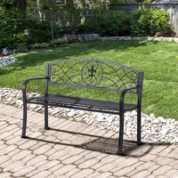 51" Steel 2 Seat Garden Bench