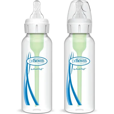 2-pack Natural Flow Anti-colic Options+ Narrow Baby Bottles Set