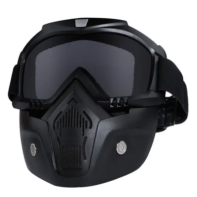 Motorcycle Mask Goggles Detachable Windproof, UV Protection Sunglasses Goggles For Riding