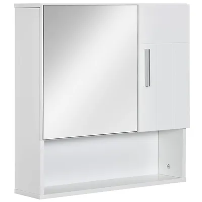 Wall Mounted Mirror Cabinet With Double Doors