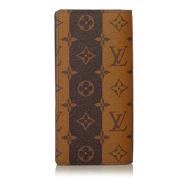 Louis Vuitton x Nigo Brazza Wallet Monogram Stripes Brown in