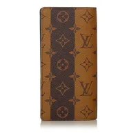 Pre-loved Louis Vuitton X Nigo Monogram Stripes Brazza Wallet