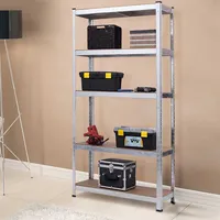 71'' Heavy Duty Storage Shelf Steel Metal Garage Rack 5 Level Adjustable Shelves