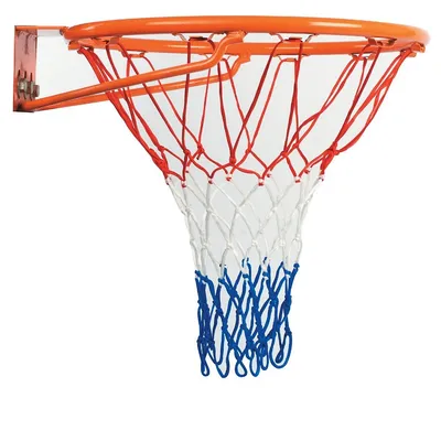 Nylon Tricolour Basketball Net - Weather Resistant All Courts Net