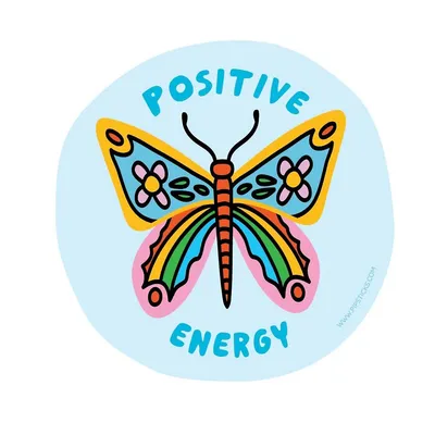 Vinyl Sticker: Positive Energy
