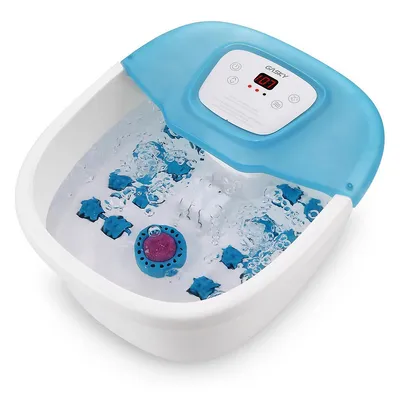 Foot Spa Bath Massager With Pedicure Grinding Stone, 16 Massage Rollers