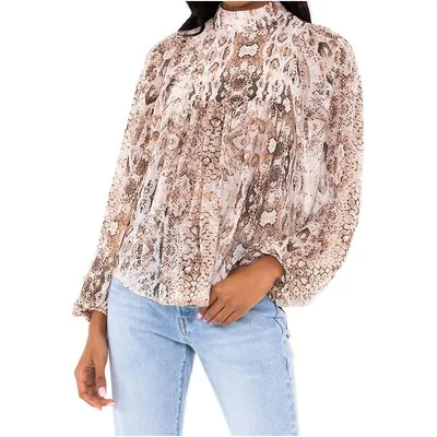 Snake Print Blouse