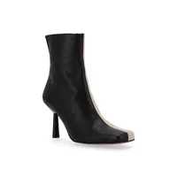 Frappe Leather Ankle Boots