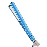 Pro Nano Titanium 1" Ultra-thin Straightener & Professional Pistol-grip Hair Dryer (blue)