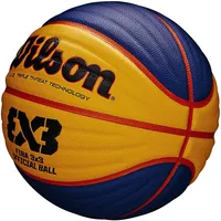 3x3 Fiba Official Basketball - Wave Game Ball For Outdoor Play, Yellow/blue