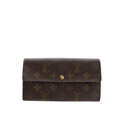 Louis Vuitton Porte Monnaie Jour Black Canvas Wallet (Pre-Owned)