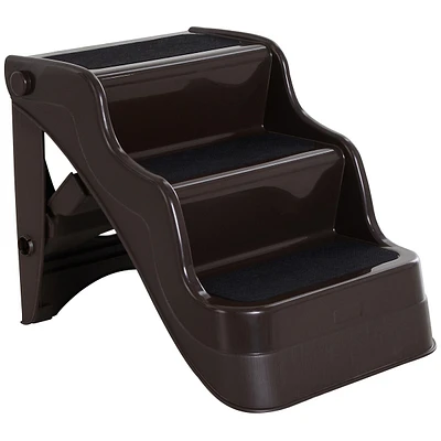 Pet Stairs Foldable Steps Brown