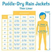Toddler Puddle-dry Raincoat, Waterproof Jacket