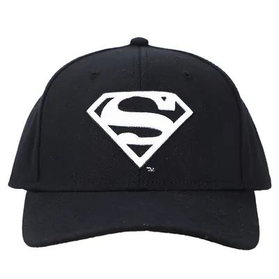 Dc Comics Superman Man Of Steel Black Snapback Hat