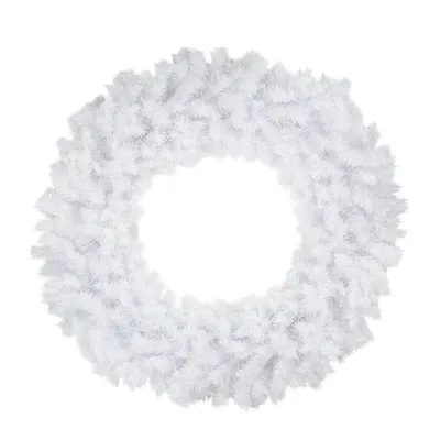 48" Icy White Spruce Artificial Christmas Wreath - Unlit