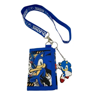 Sonic The Hedgehog Themed 3 Pack Kids Trifold Wallet Gift Set