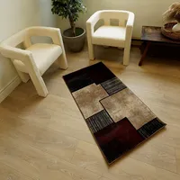 Modern Abstract Checkered Indoor Area Rug