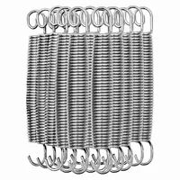 20pcs 7'' Silver Heavy-duty Galvanized Trampoline Spring High Tensile All Weather