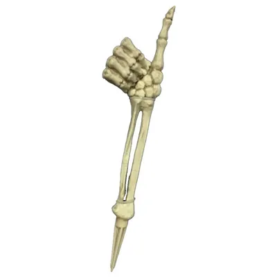 Skeleton Thumbs Up Lawn Stake 17 "