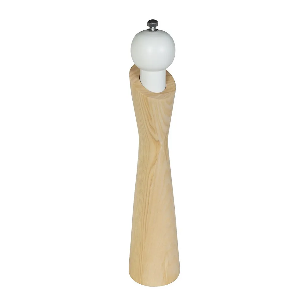 Ash Wood Pepper Mill 10" And 12" Set Of 2 Pieces
