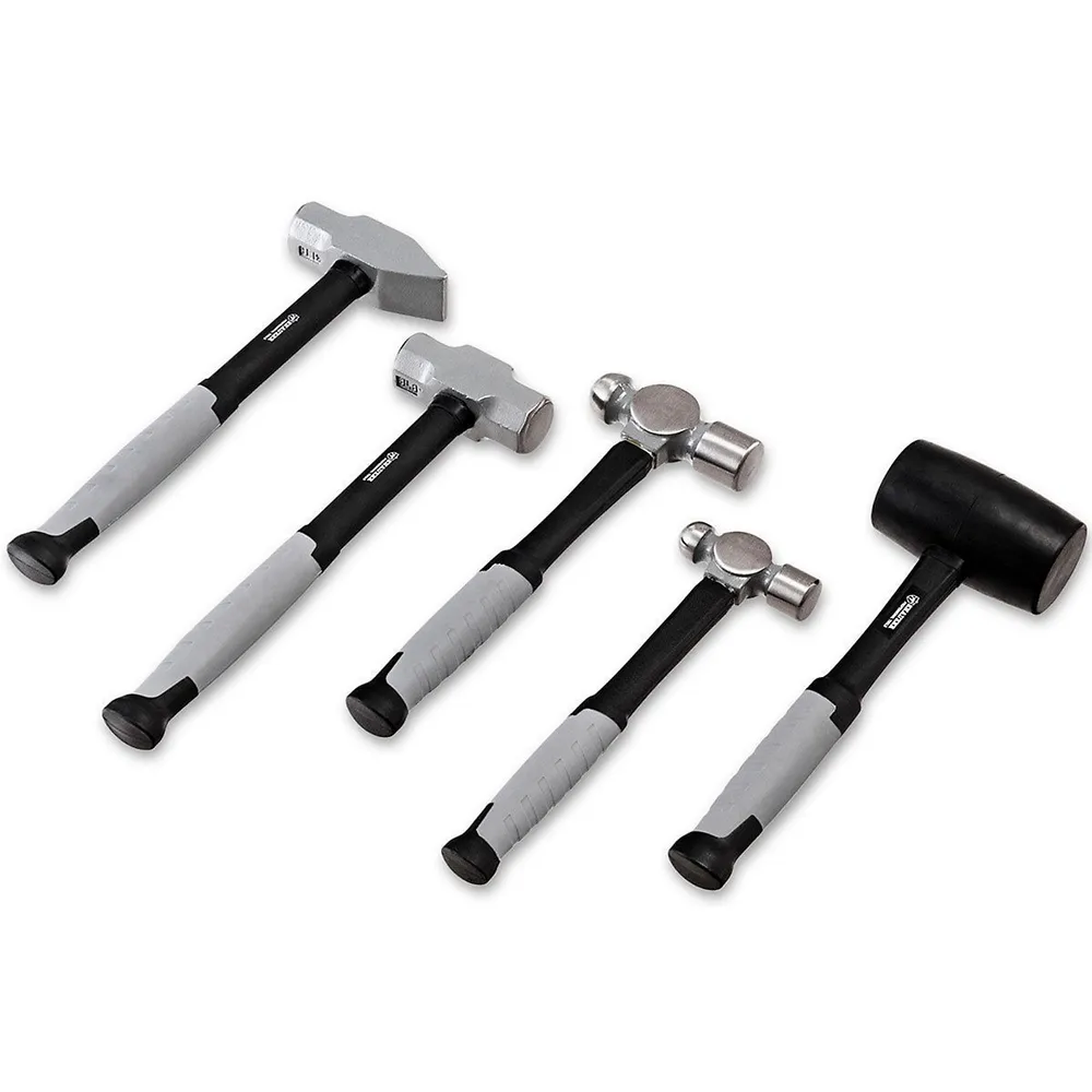 5 Piece Hammer Set Professional Blacksmith Propane Forge Tool Shop Garage Kit