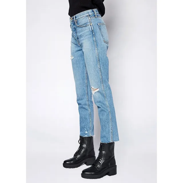 Noend Denim Eve High Rise Crop Slim Straight