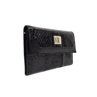 Trifold Leather Wallet With Removable Zipped Pouch