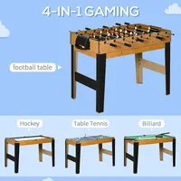 Multi-gaming Ball Table, Natural Wood