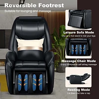 Full Body Sl Track Zero Gravity Massage Chair With Pillow Reversible Footrest Heat