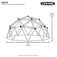 Lifetime Outdoor Climbing Dome, 54", Brown/blue