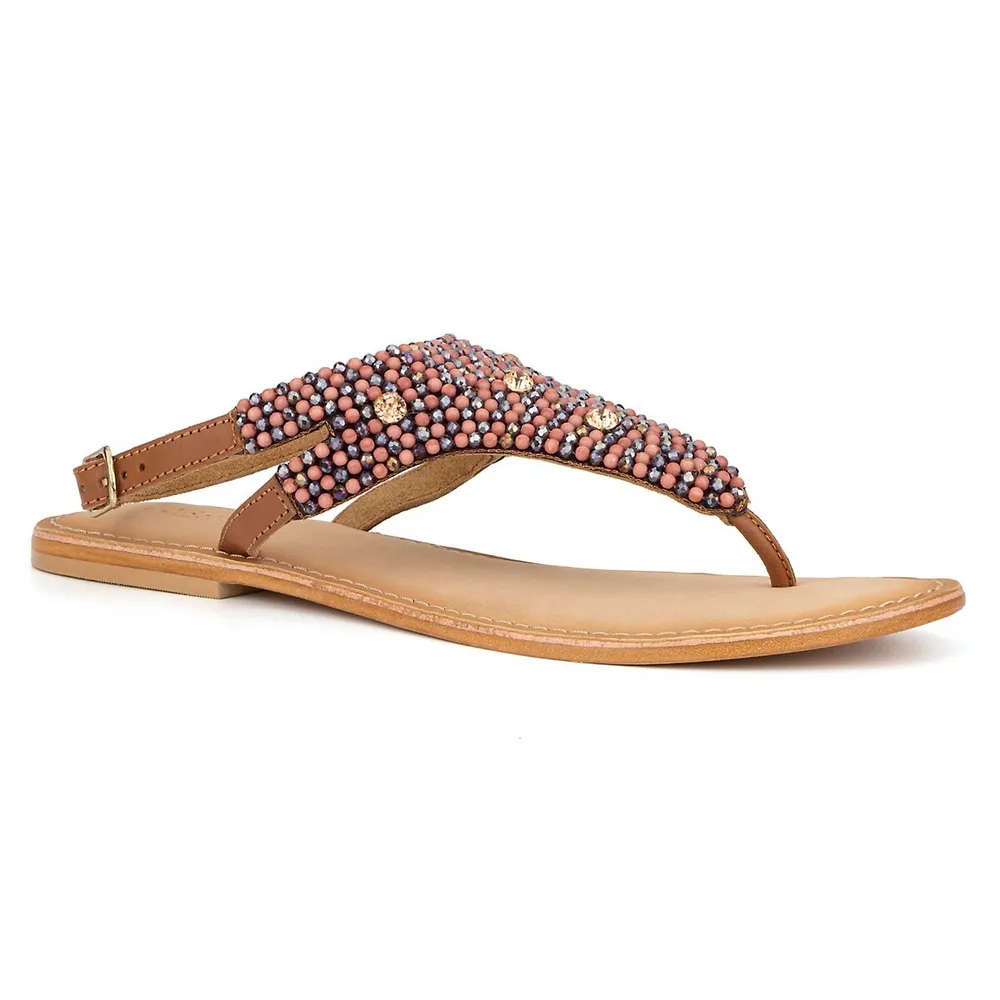 Back Strap Thong Sandals - Leather Sandals