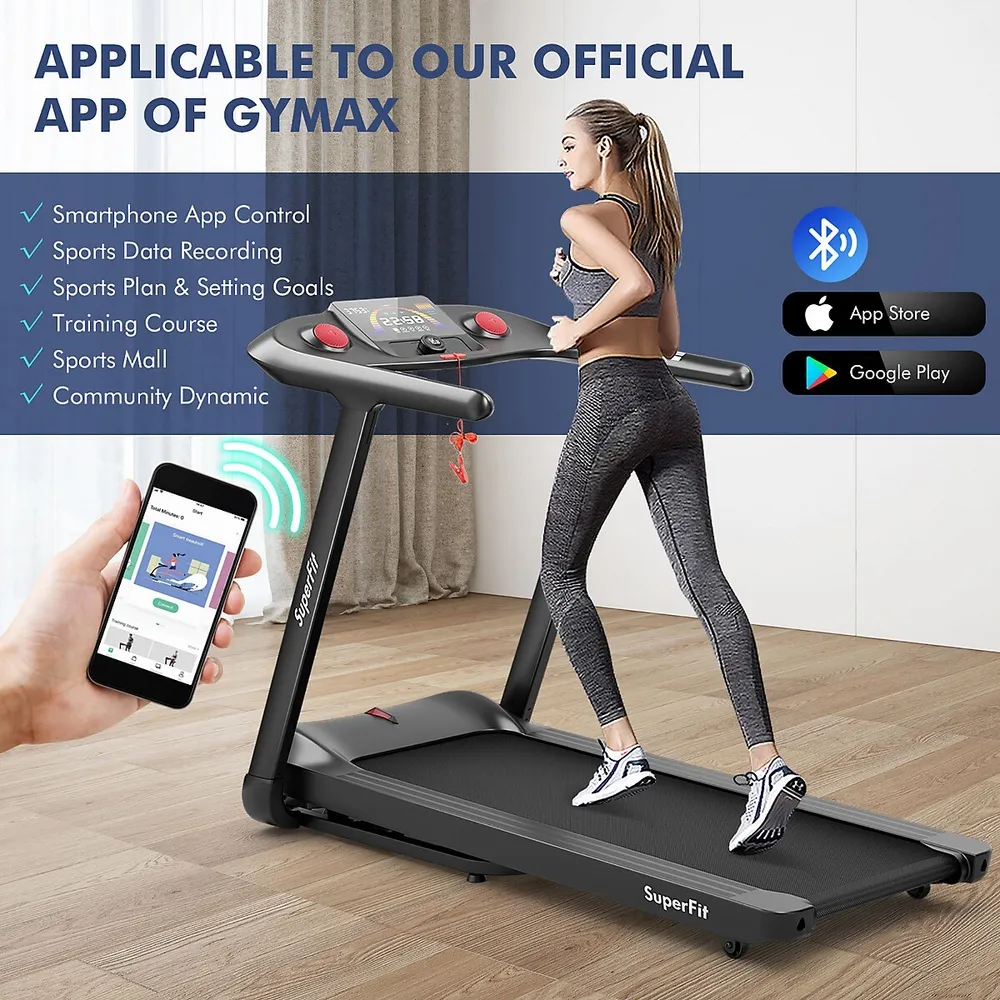 Superfit 4.0HP Foldable Electric Treadmill Jogging Machine w