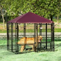 Pawhut Dog Kennel Red