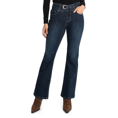 Erika Flare Jeans With Belt