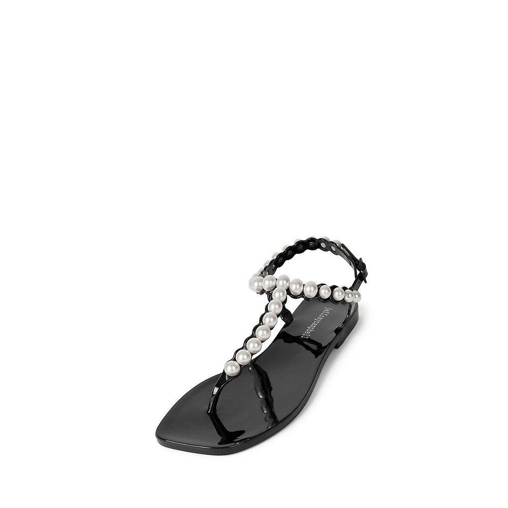 Pearlesque T-strap Sandal