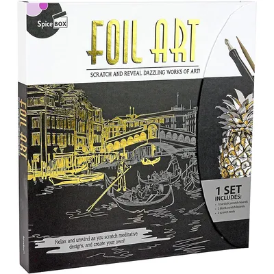 Foil Art - Scratch And Reveal Dazzling Works Of Art!