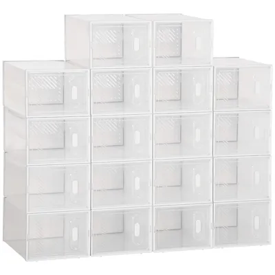 18-cube Stackable Shoe Storage Organizer