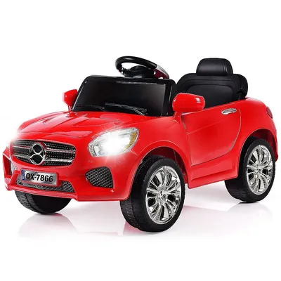6v Kids Ride On Car Rc Remote Control Battery Powered W/ Led Lights Mp3