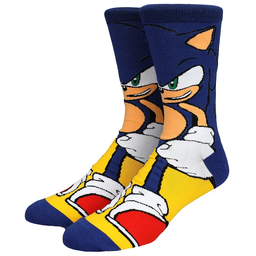 Sega Sonic The Hedgehog Animigo Crew Socks