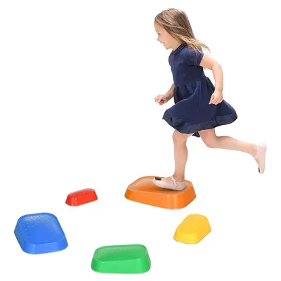 5pcs Stepping Stones Obstacle Course For 3-8 Years Kids