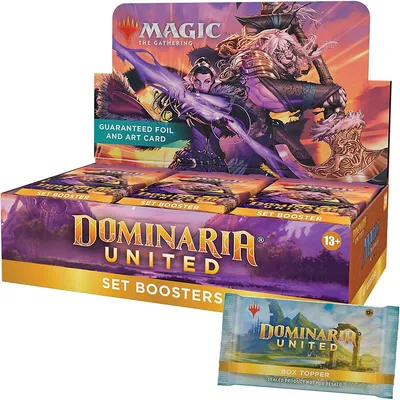 Dominaria United Set Booster Box | 30 Packs + Box Topper Card (361 Magic Cards)