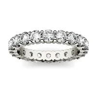 Forever One 3.0mm Round Moissanite Eternity Band