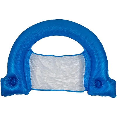45.5" Inflatable Blue Swimming Pool Mesh Sling Chair Pool Float